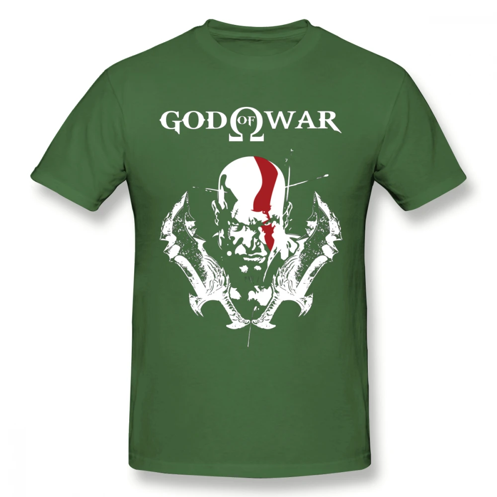 Армейский зеленый Винтажный дизайн KRATOS GOD OF WAR Футболка мужская BONADIAO S-6XL плюс размер футболка хлопок Новое поступление футболка - Цвет: Армейский зеленый