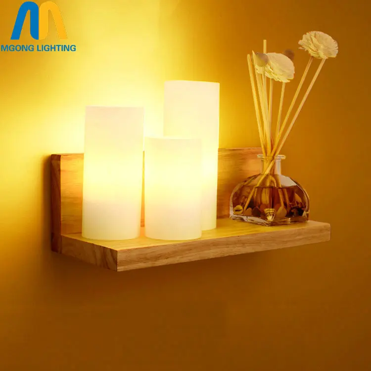 Светодиодный ная деревянная стеклянная свеча современные декоративные