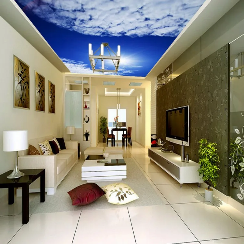 Фотообои на заказ с изображением синего неба солнечного света высокой