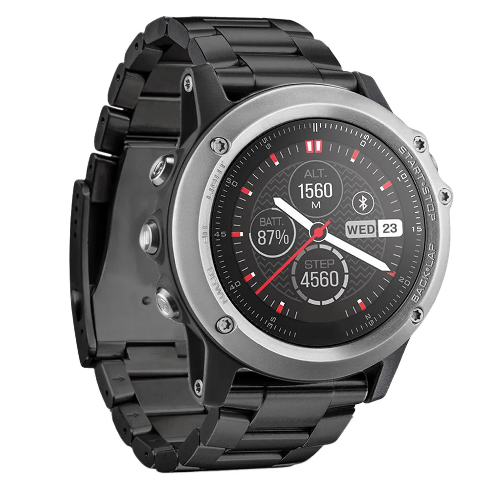 Ремешок для часов Garmin Fenix 3/HR металлический браслет из нержавеющей стали с