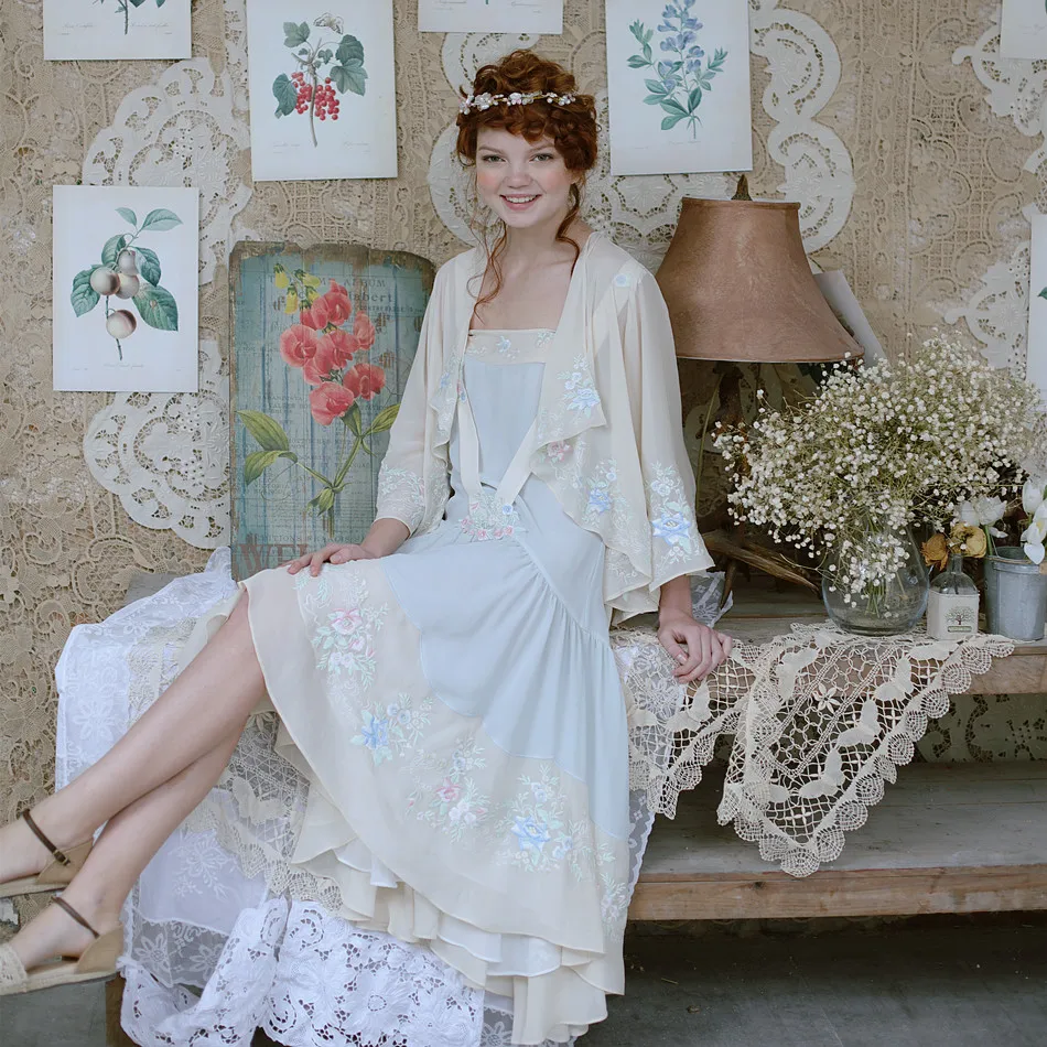 Женское шифоновое платье с вышивкой на бретелях|chiffon dress|designer dressdress designer |