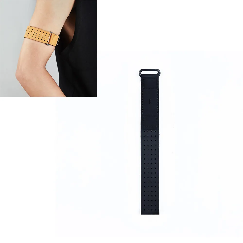 black armlet strap Универсальный браслет на запястье для ног ремешок браслет ремешок для Fitbit заряд 2/3 для Xiaomi 2/3/4 Для huawei группа 3E тренажерный зал аксессуары - Color: black armlet strap