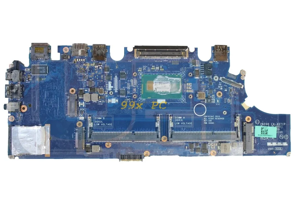 Материнская плата для ноутбука Dell Latitude e7250 W/I7-5600U Процессор TPHC4 0TPHC4 CN-0TPHC4 ZBZ00 LA-A971P