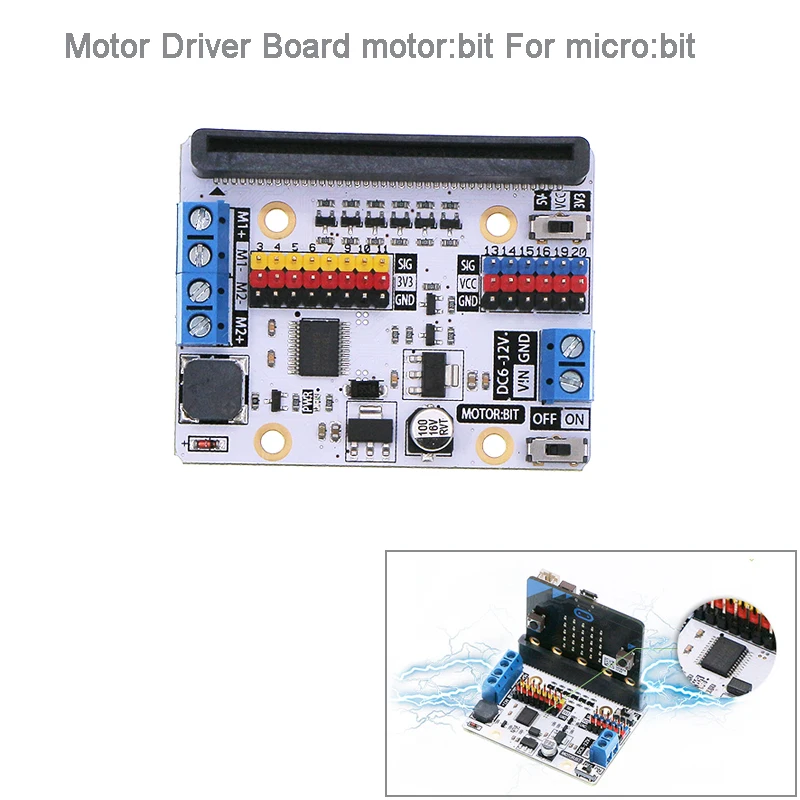 Плата драйвера двигателя: расширения bit для BBC micro:bit microbit Board Smart Car детей DIY