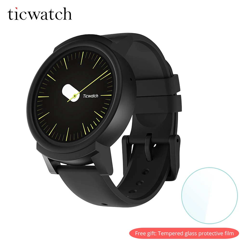 Оригинальный Ticwatch E смарт-часы Android Wear OS Dual Core WI-FI gps Smartwatch телефон IP67
