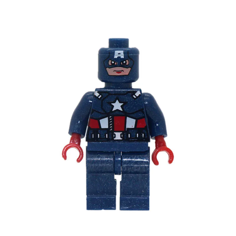 8 шт./лот сборки Super Heroes Мстители Marvel Капитан Америка Бэтмен блок мини фигурки