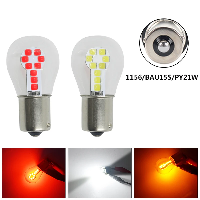 

1Pc P21W BA15S Led 1156 1157 BAY15D Auto Brake Light White Red Yellow Car Led Bulbs Turn Signal Lamp Parking Light 12v