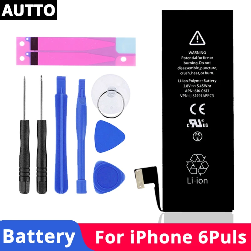 Для iphone 6 Plus 2915 mAh аккумулятор для бесплатный инструмент высококачественный