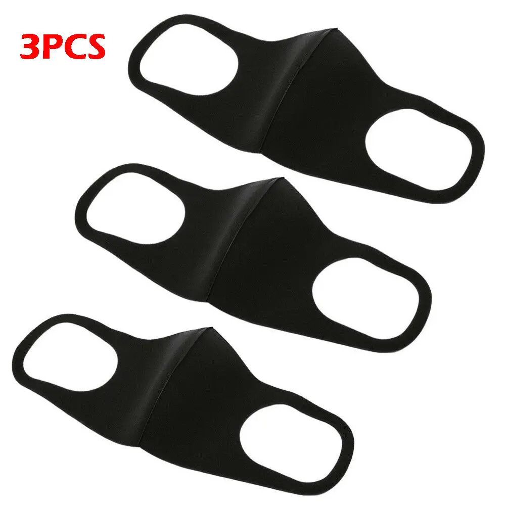 3PCS 3 шт. моющаяся маска для лица с ушной петлей, велосипедная маска против пыли, Экологичная маска для лица, хирургический респиратор, модная новинка - Цвет: 3PCS
