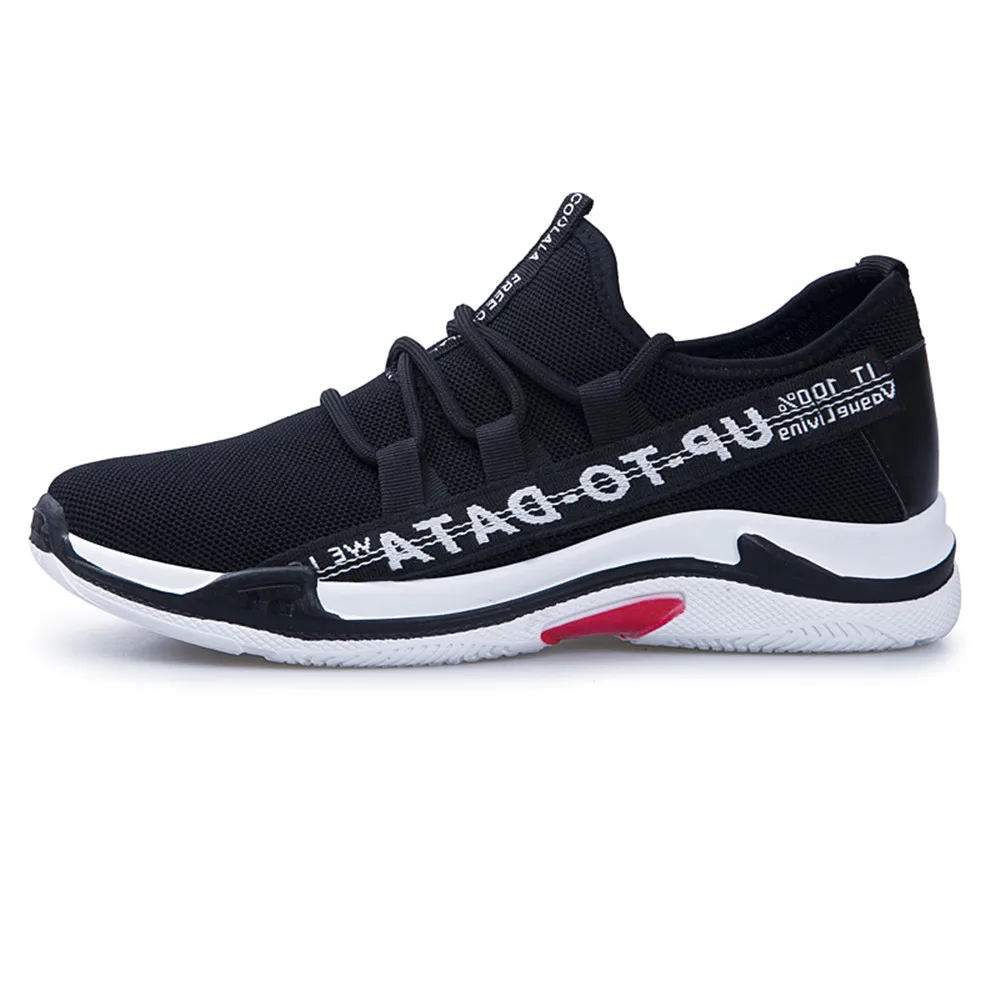 2018 New Causal Shoes Men Lace-up Air Sneakers Fashion High Top Flat Black Quality Hard-wearing Antiskid Man | Обувь