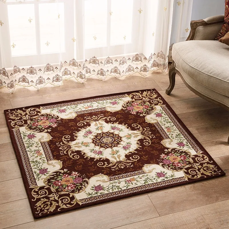 Европейский стиль Противоскользящий жаккардовый ковер для дома