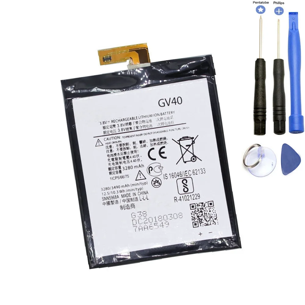 Сменный аккумулятор GV40 SNN5968A 3280 мА/ч для Motorola Moto Z Droid Force аккумуляторы с