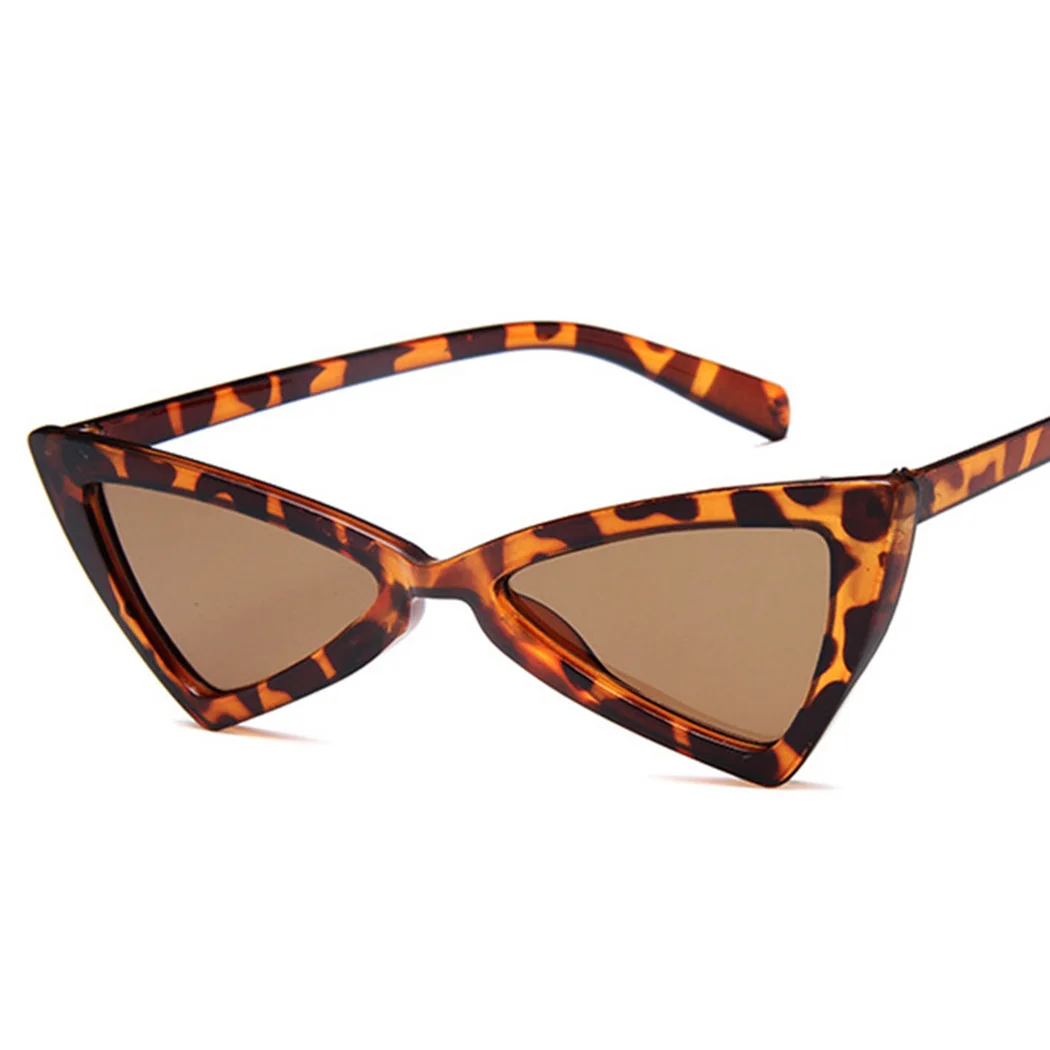 Fashion Polarized Sungalsses Ladies Sexy Cat Eye Sunglasses Small Black White Triangle Vintage Cheap Red Female UV400 | Аксессуары для