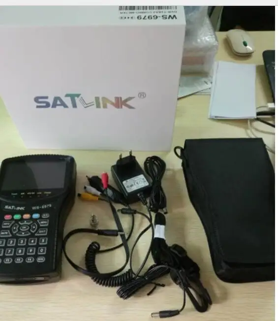 Черный Satlink WS-6979 цифровой спутниковый искатель DVB-S2& DVB-T2 комбо спектр спутниковый искатель WS6979 наземный искатель - Цвет: Черный
