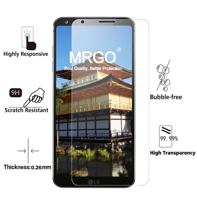 Закаленное стекло 2.5D 9h для LG Q6 Экран протектор телефон защитная пленка Alpha |