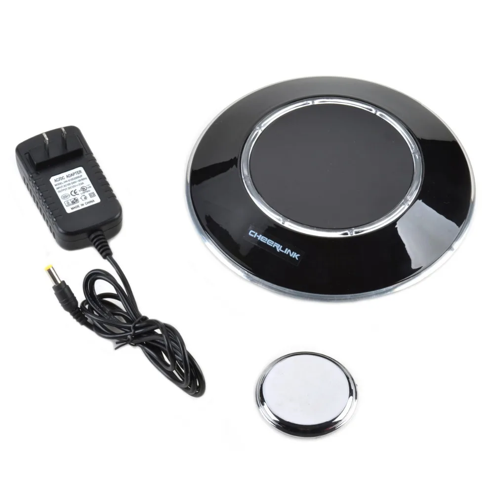 8-LED Superior Maglev Levitation floating Auto Rotating Display Stand Showcase - Black | Украшения и аксессуары