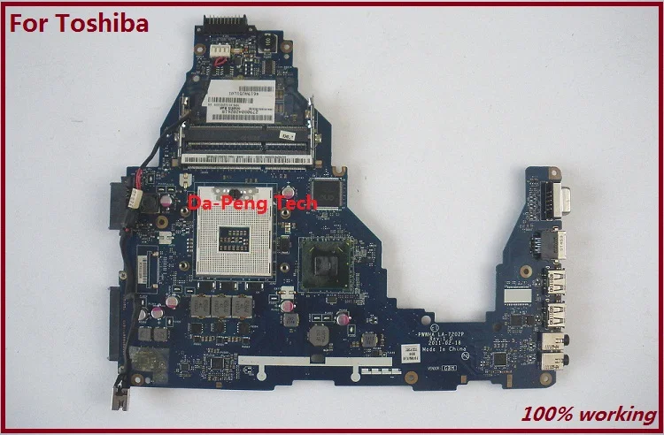 Оригинальная материнская плата KEFU для ноутбука K000124370 Toshiba C660 C665 PWWHA LA-7202P DDR3