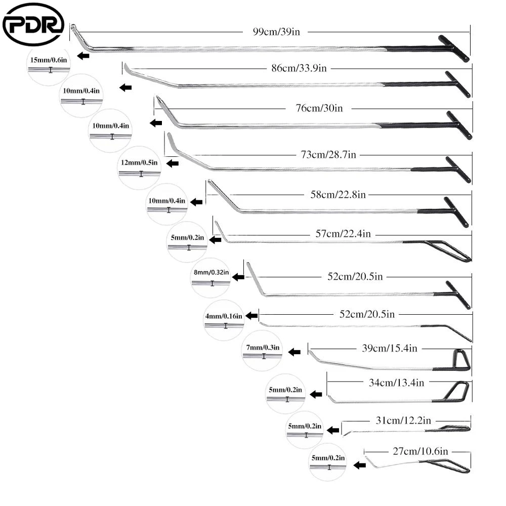 Инструмент PDR с крючком для удаления лома без покраски инструмент ремонта вмятин