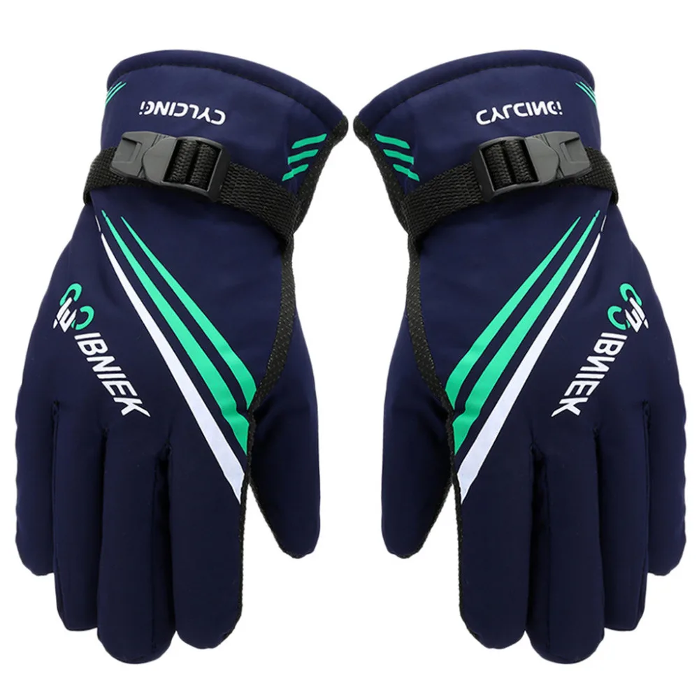 One Size Multicolor Men Winter Thermal Gloves Outdoor Motorcycle Riding Windproof Warm Non-slip Thicken Ski #3N23 | Спорт и