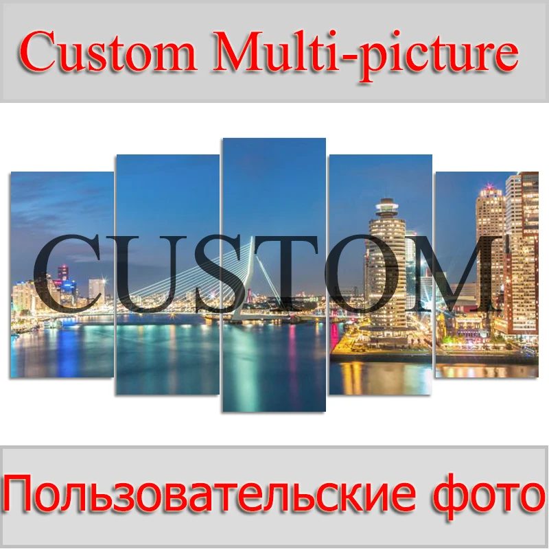 

Photo custom 5PCS Multi-picture Combination DIY Diamond Embroidery 5D Diamond Painting Cross Stitch full Rhinestone mosaic