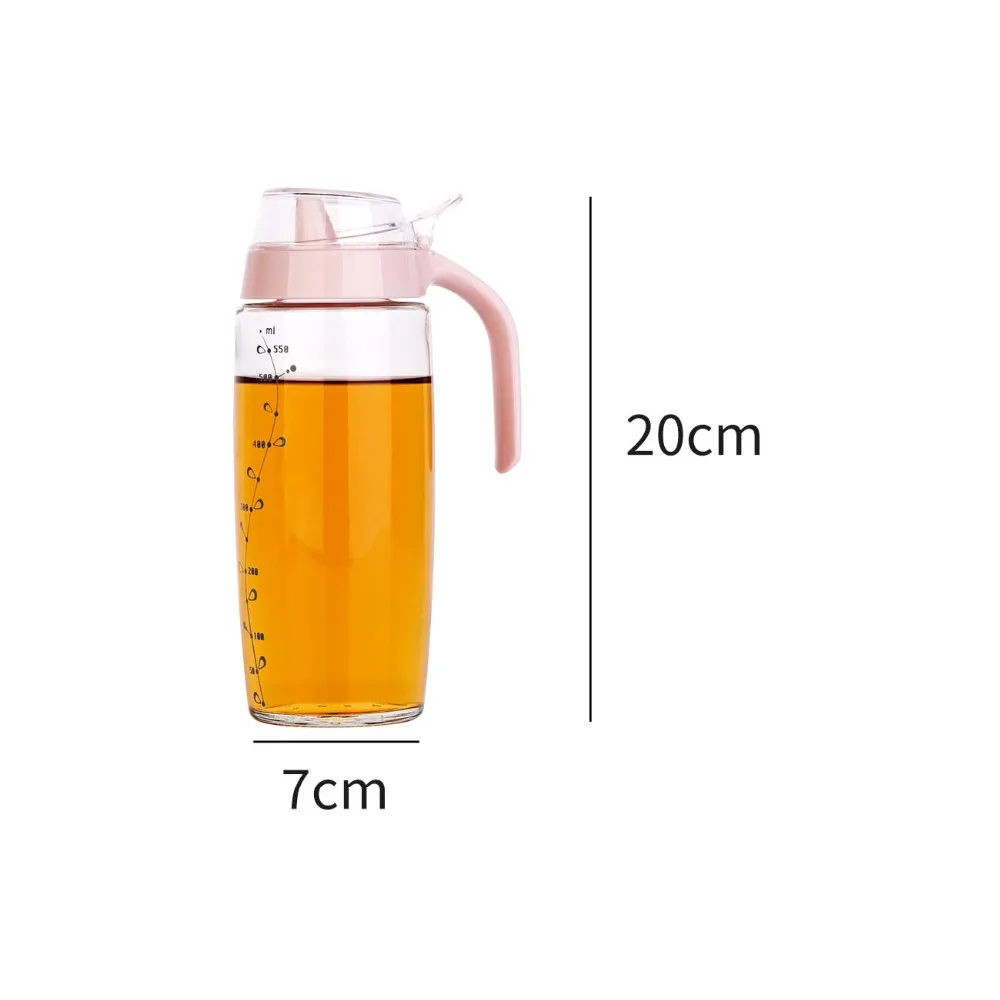 

Oil Bottle with Scale Oil Dispenser Can Container with Lid Soy Vinegar Sauce Bottle Gravy Boats Seasoning Bottle Kitchen Tools