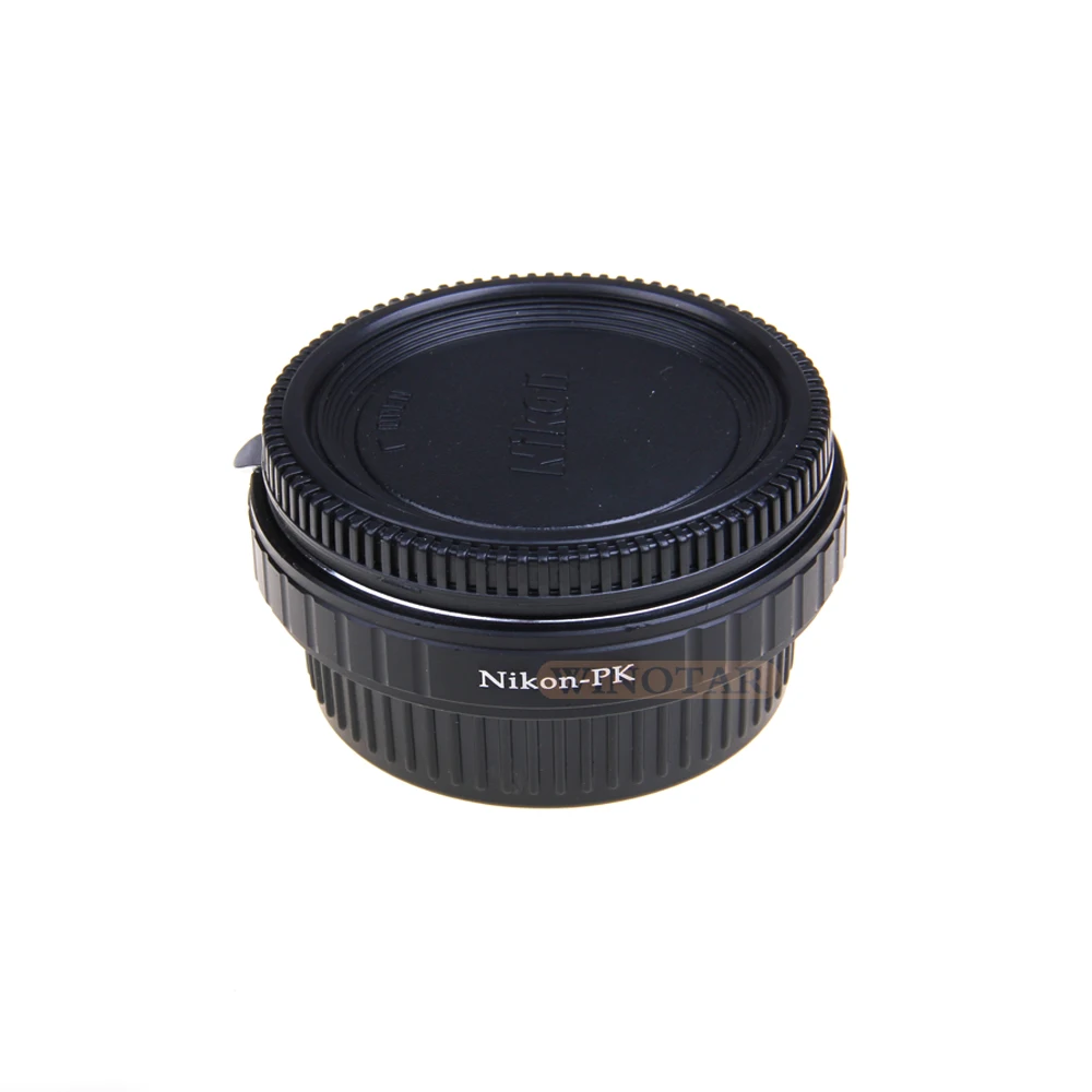 Адаптер крепления объектива камеры с оптическим стеклом для Nikon к корпусу Pentax K PK