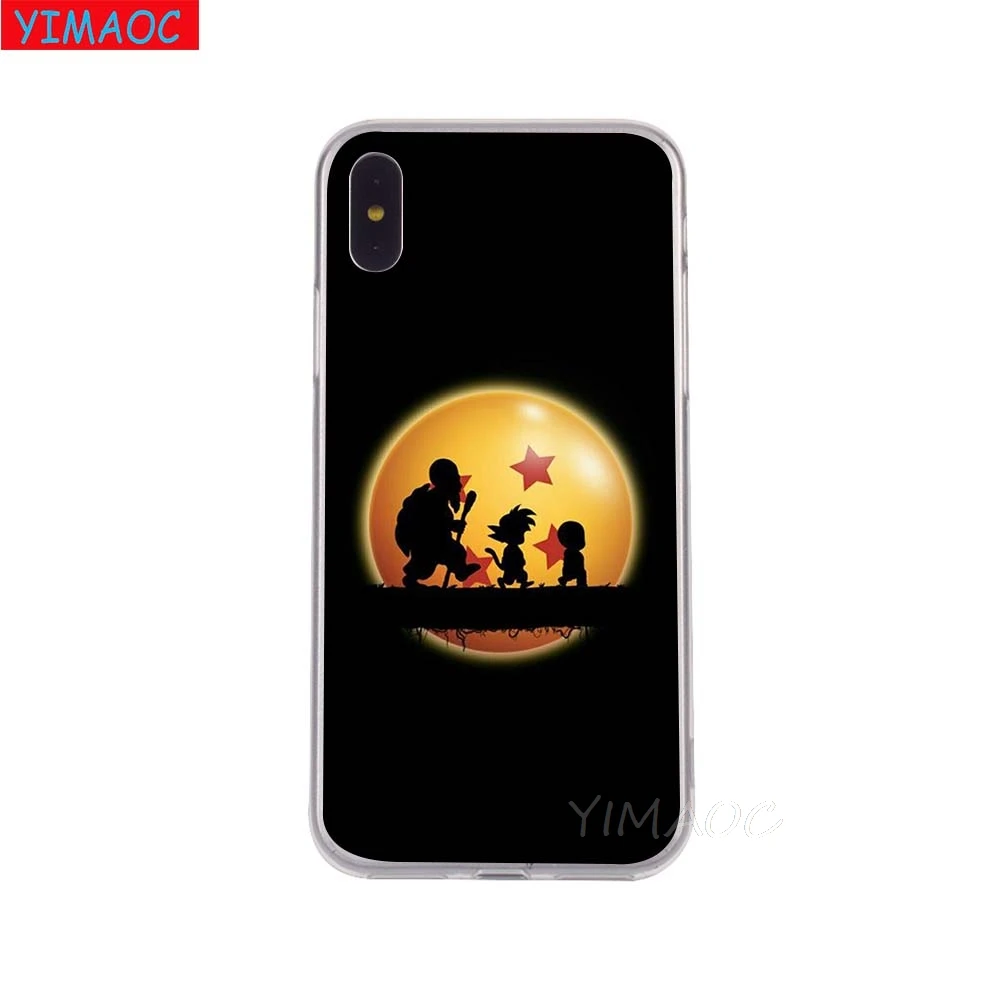 Мягкий чехол YIMAOC DBZ Dragon ball для мобильного аниме TPU силиконовый iPhone 8 7 6 6S Plus 5 5S SE X XR XS