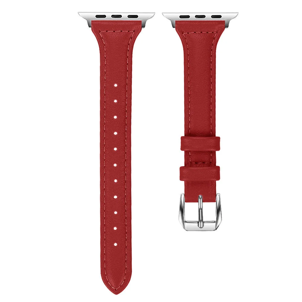 Классический Тонкий кожаный ремешок для Apple watch band 42 мм 38 мм iwatch 4 3 2 1 band 44 мм 40 мм браслет ремешок для часов аксессуары для часов
