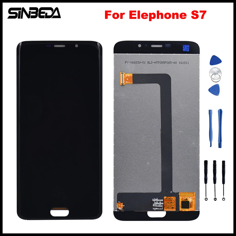 Sinbeda 5," ЖК-дисплей для Elephone S7 ЖК-дисплей Дисплей+ Сенсорный экран планшета Сенсор сборки Замена для Elephone S7 аксессуары