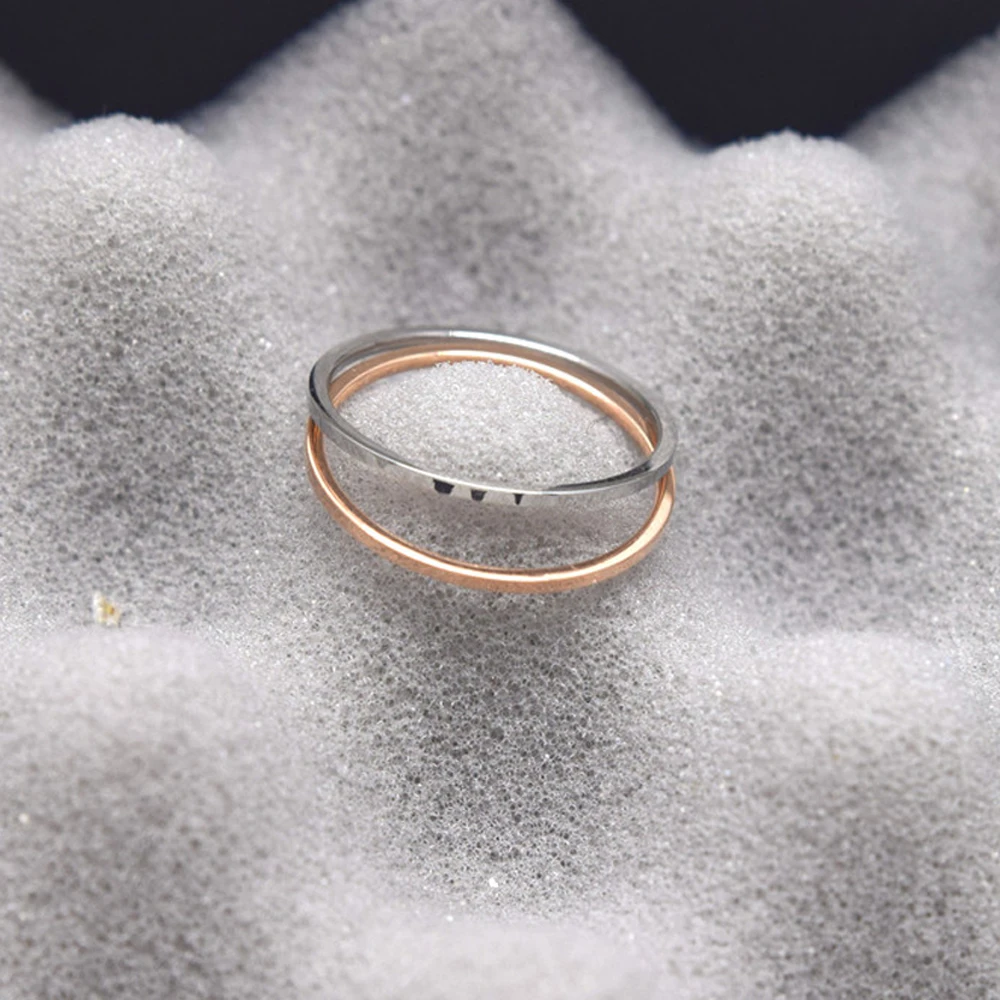 Женские Простые обручальные кольца 1 мм (10 шт./лот) маленькие тонкие из титановой