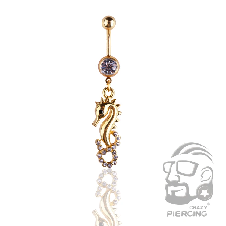 Трендовое кольцо с пуговицами для живота из нержавеющей стали 316l ювелирные