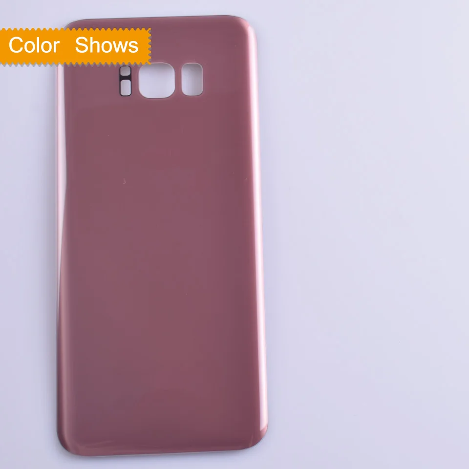 pink 10 шт./лот для samsung Galaxy S8+ Plus G955 G955F SM-G955F корпус крышка батареи задняя крышка чехол Задняя Дверь Корпус Шасси - Цвет: pink