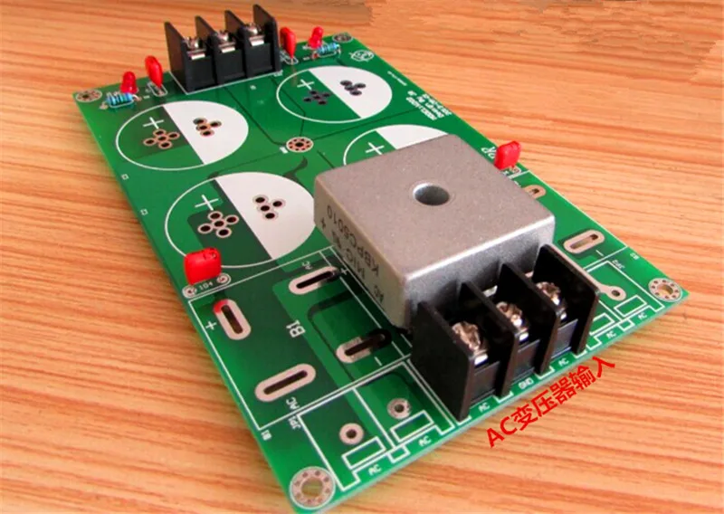 В разобранном виде одного/двойной мостовой выпрямитель источника питания платы