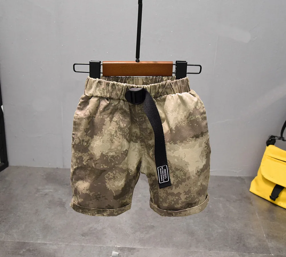 

Boy Summer Clothing Set Boy Clothes Kids Short Sleeves Camouflage Shirt + T-Shirt + Shorts 3pcs Suit Children's Leisure Set 2-6Y