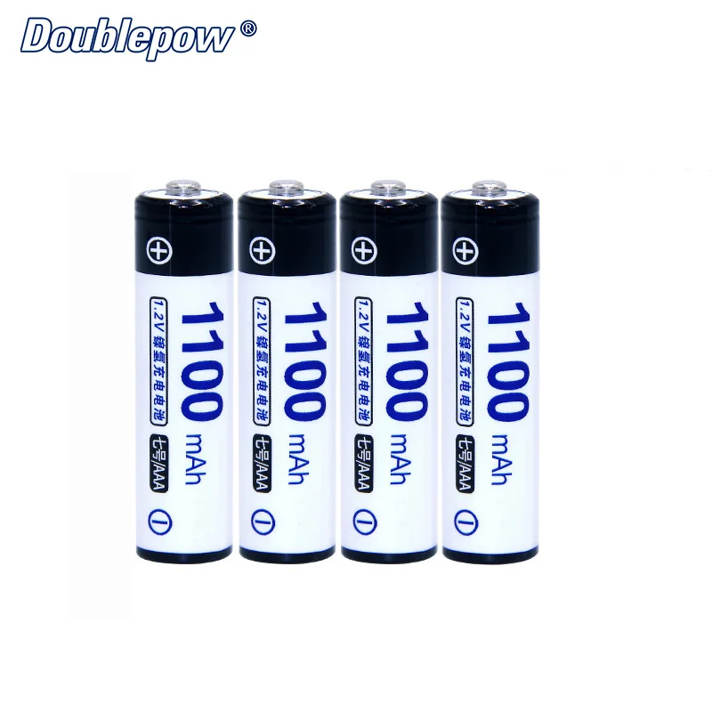 4 шт./лот Doublepow DP AAA1100mAh 1 2 В никель металлогидридная аккумуляторная батарея с