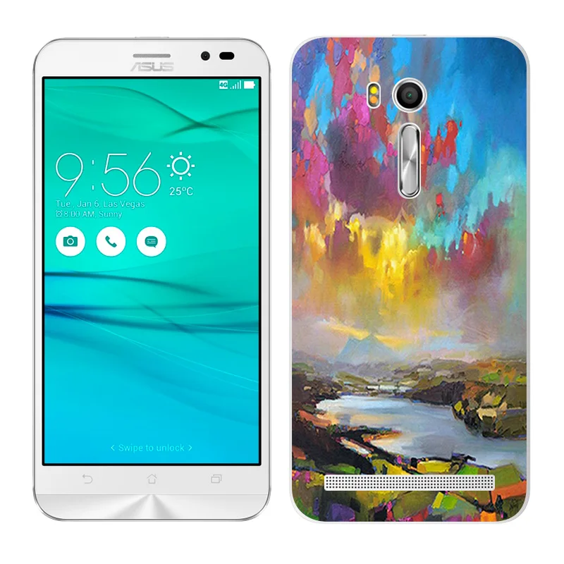 Чехол для Asus Zenfone Go ZB552KL мягкие ТПУ чехлы телефонов чехол силиконовые с масляной