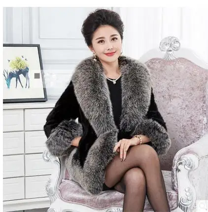 Женская шуба из искусственного меха Повседневная большого размера K427|faux fur jacket|faux