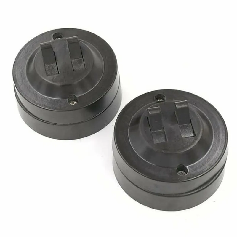 2 шт. Ретро Настольная лампа переключатель круговой Установлен Плоский тумблер