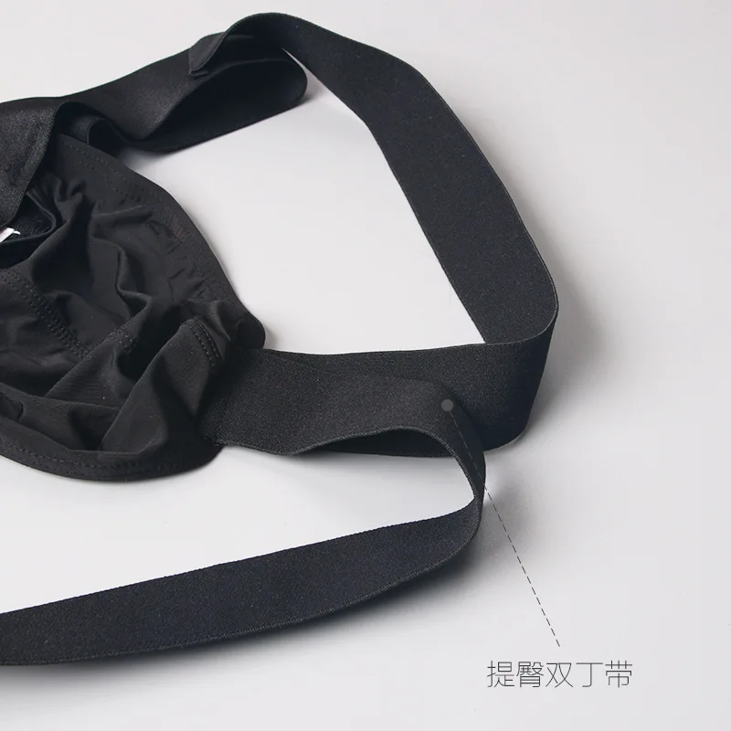 Man Sexy Nylon Thongs Bulge Penis Jockstrap Imitate Mini Enhancing Underwear Gay Male Funny Novelty Backless G Strings |