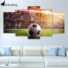 Картина на стену с изображением спорта ArtSailing, Настенная картина с изображением футбольного поля лампа Victory, Настенная картина для гостиной, рамка на холсте