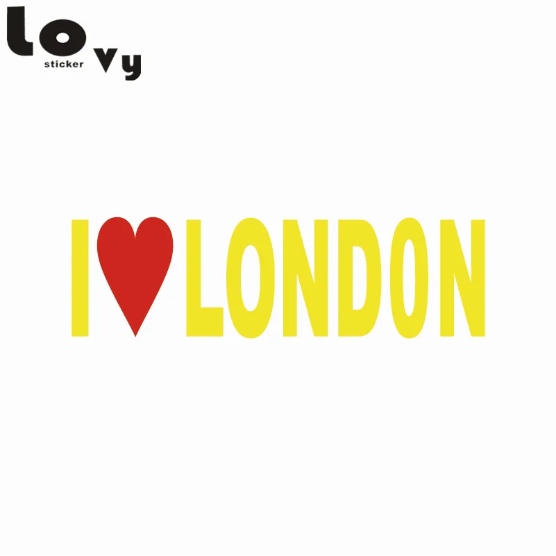Я люблю Лондон забавная наклейка на автомобиль персональный текст декоративная