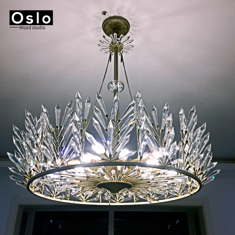 Дешевая хрустальная люстра Домашний Светильник люстры de cristal E14 лампа