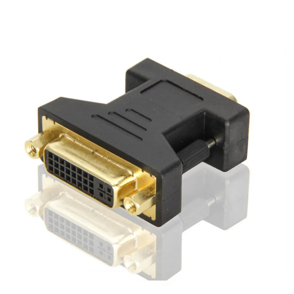 Легко установить видео адаптер DVI 24 + 5 к VGA портативный стабильный сигнал