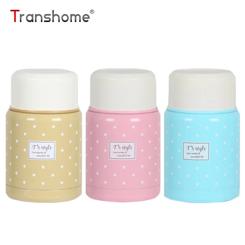 Термос Transhome для пищевых продуктов термос супа кружка ложка Inox вакуумная фляжка