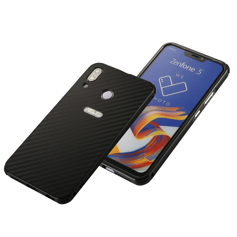 Luxury Aluminum Metal Case For Asus Zenfone Max Pro M1 ZB601KL ZB602KL Carbon Fiber Back Cover for |
