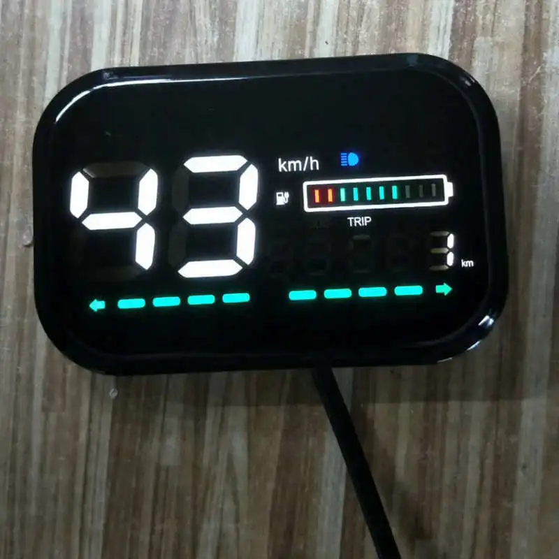 48v60v72v ЖК-дисплей Спидометр+ индикатор заряда батареи/уровня+ одометр электрический скутер велосипед Мотоцикл инструмент приборная панель