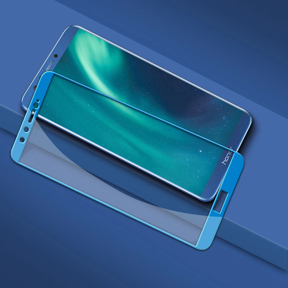 Закаленное Стекло для Huawei Honor 9 lite безопасности 2.5D край полный охват Защитное