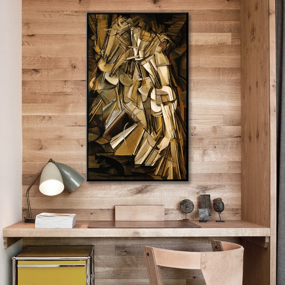 Марселю дюшампу телесного цвета нисходящей лестница Современные Wall Art печати и