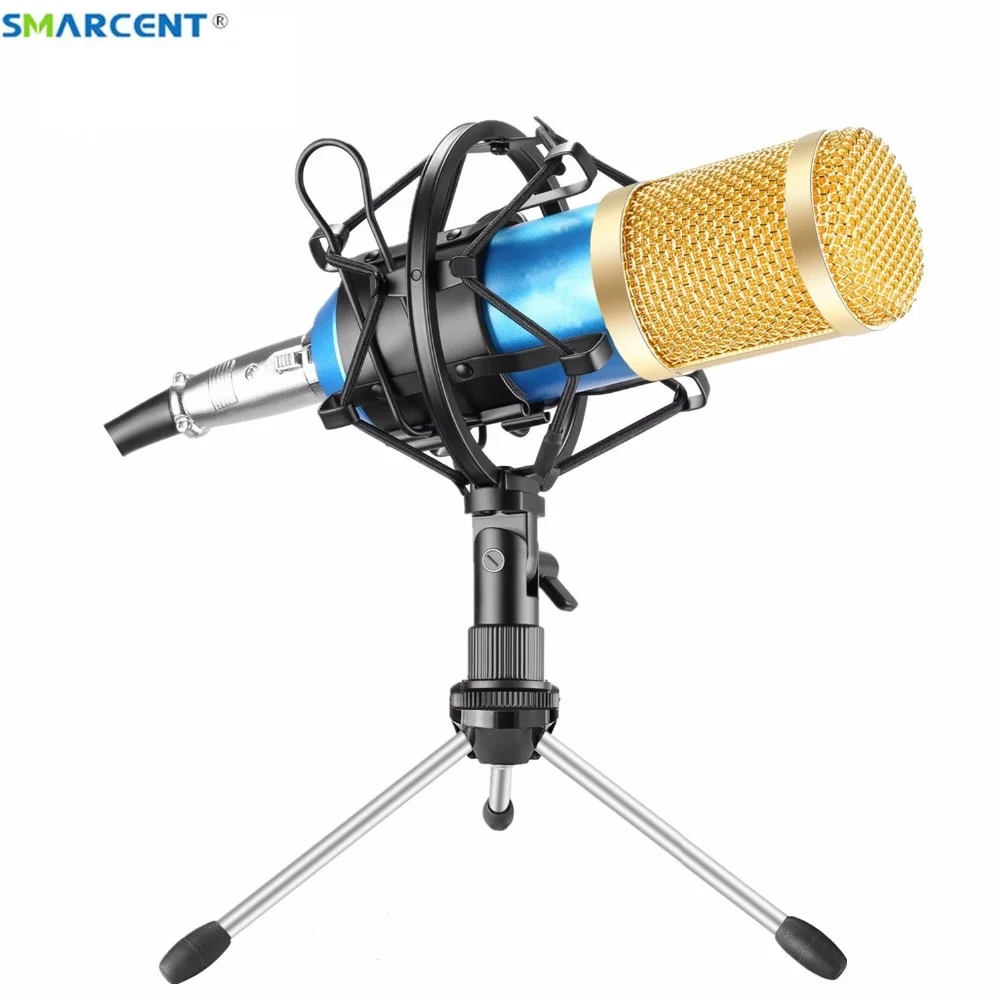 Микрофон BM800 Mikrofon конденсатор запись звука BM 800 с амортизирующим креплением для
