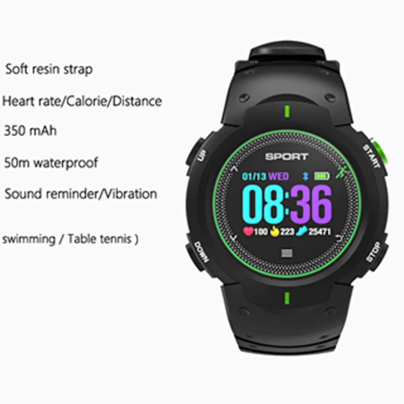 696 2018 New Women Sports Clock F13 Waterproof Heart Rate Smart Watch Mobile Phone Companion For Android IOS PK F6 kw88 | Электроника